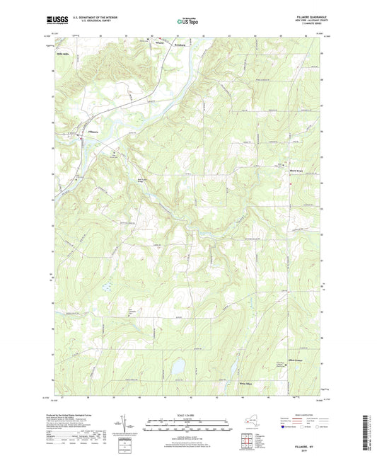 Fillmore New York US Topo Map Image