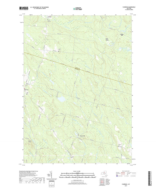 Florence New York US Topo Map Image