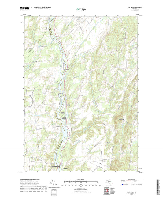 Fort Miller New York US Topo Map Image