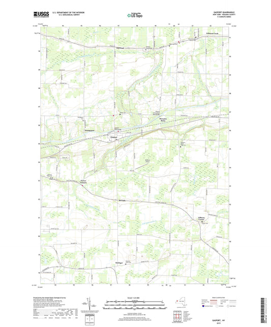Gasport New York US Topo Map Image