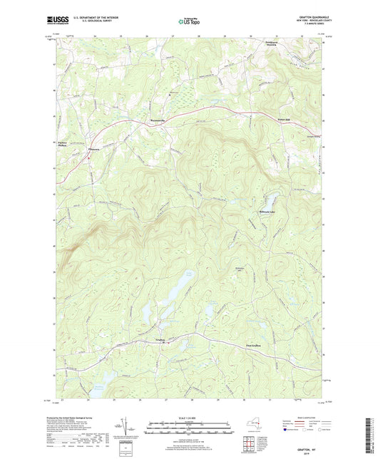 Grafton New York US Topo Map Image