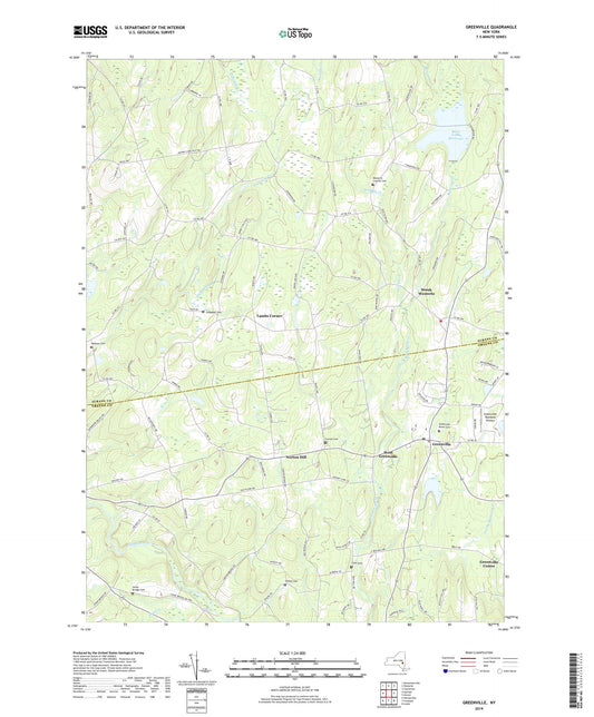 Greenville New York US Topo Map Image