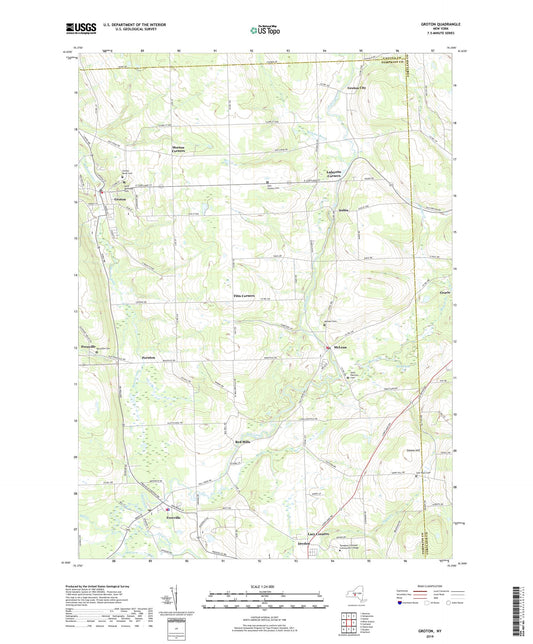 Groton New York US Topo Map Image