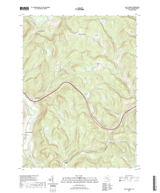 Gulf Summit New York US Topo Map Image
