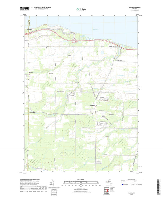 Hamlin New York US Topo Map Image