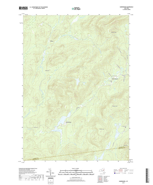 Harrisburg New York US Topo Map Image