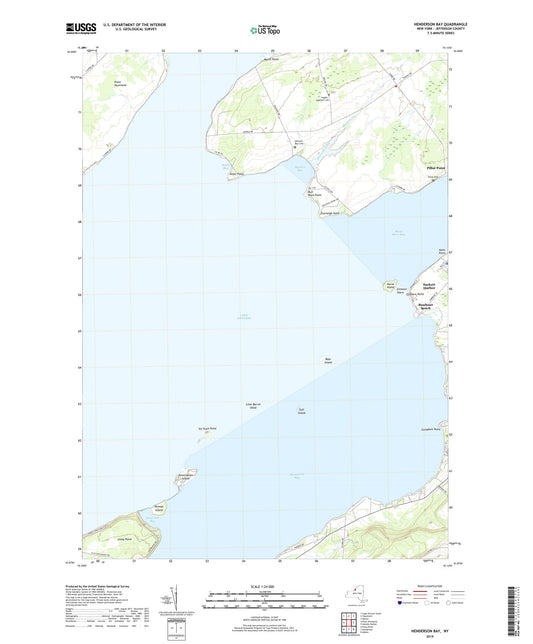 Henderson Bay New York US Topo Map Image