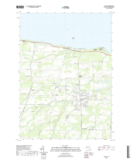 Hilton New York US Topo Map Image