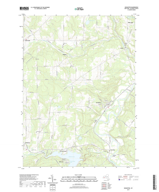 Houghton New York US Topo Map Image