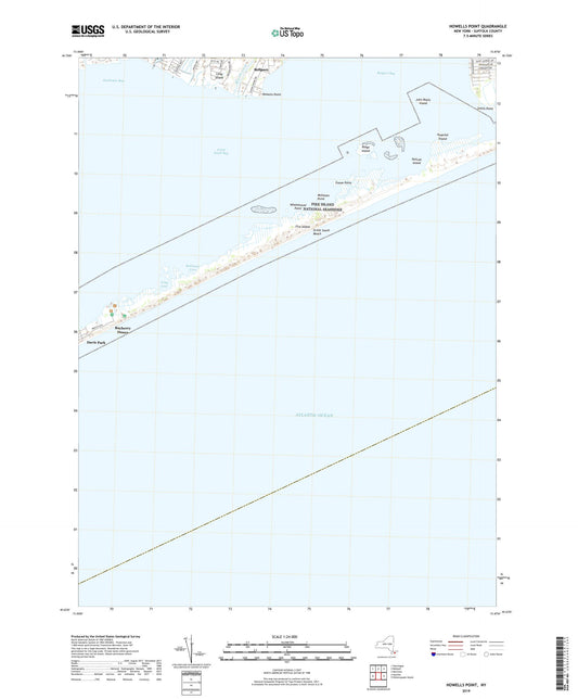 Howells Point New York US Topo Map Image