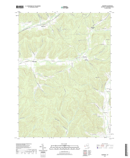 Humphrey New York US Topo Map Image