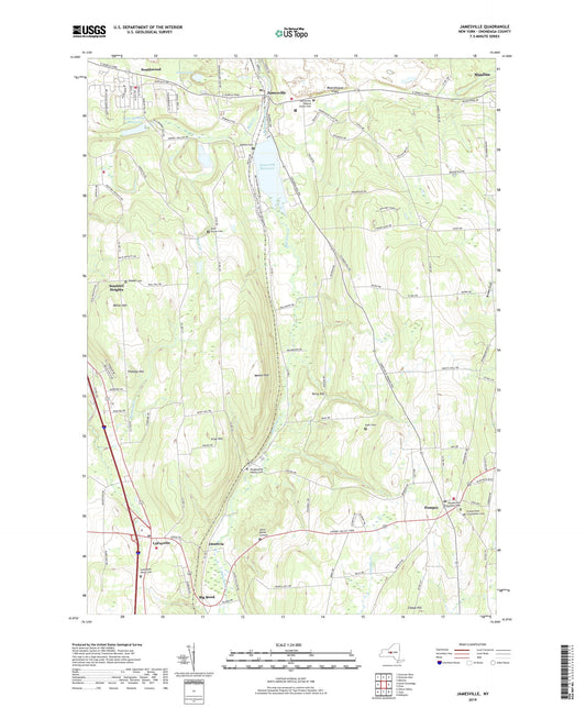 Jamesville New York US Topo Map Image