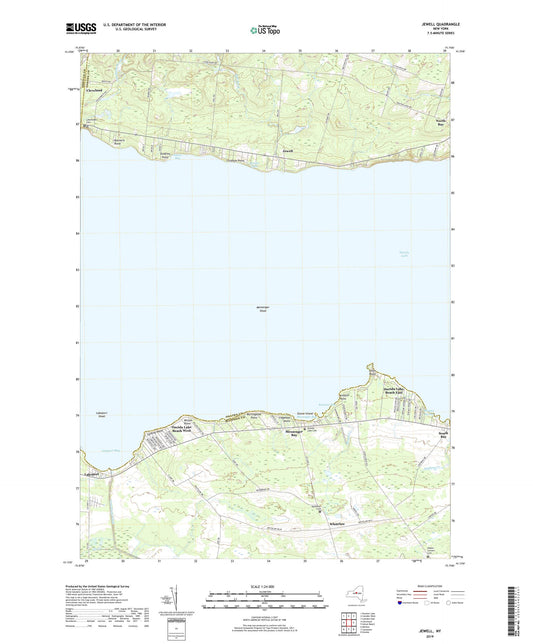 Jewell New York US Topo Map Image