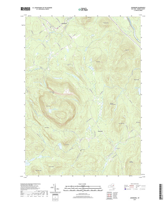 Johnsburg New York US Topo Map Image