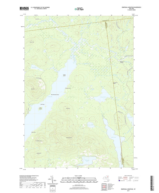 Kempshall Mountain New York US Topo Map Image