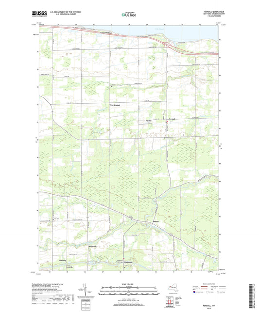 Kendall New York US Topo Map Image