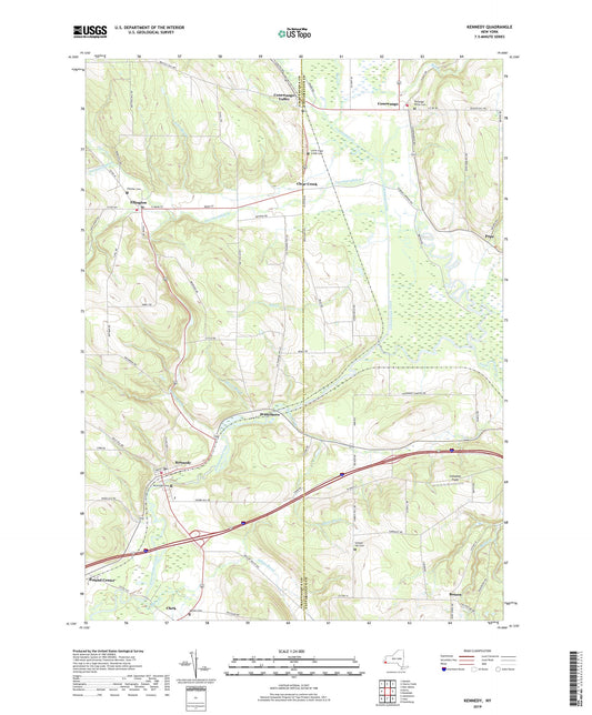 Kennedy New York US Topo Map Image