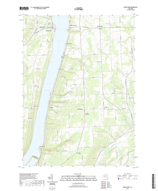 Keuka Park New York US Topo Map Image