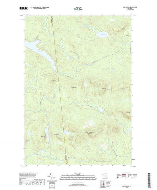 Lake Ozonia New York US Topo Map Image