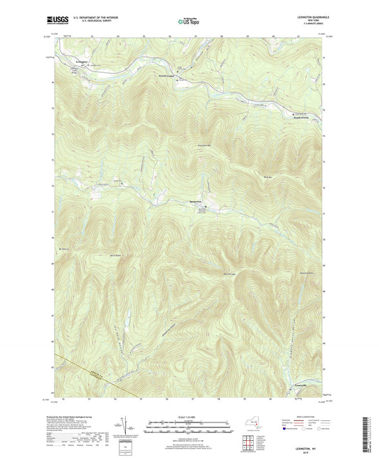 Lexington New York US Topo Map Image