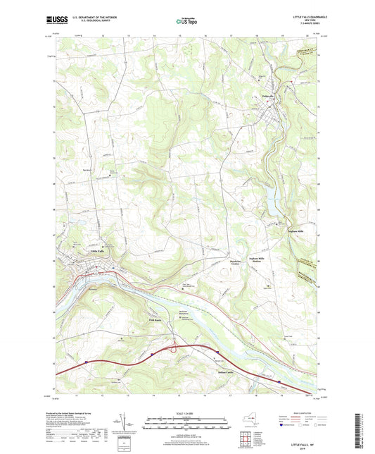 Little Falls New York US Topo Map Image