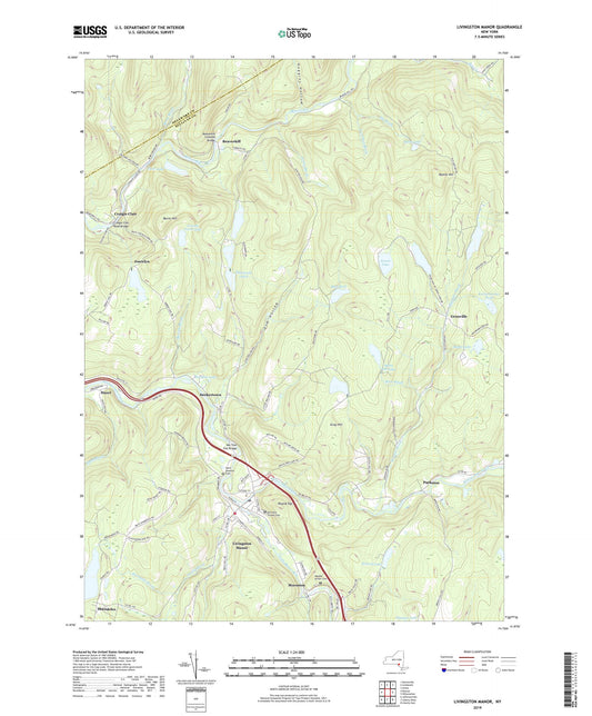Livingston Manor New York US Topo Map Image