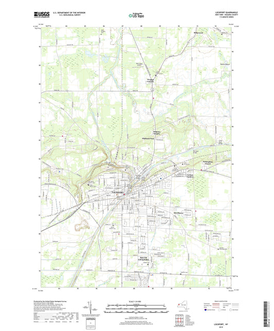 Lockport New York US Topo Map Image