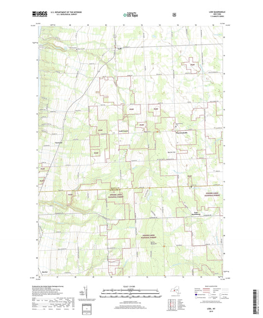 Lodi New York US Topo Map Image