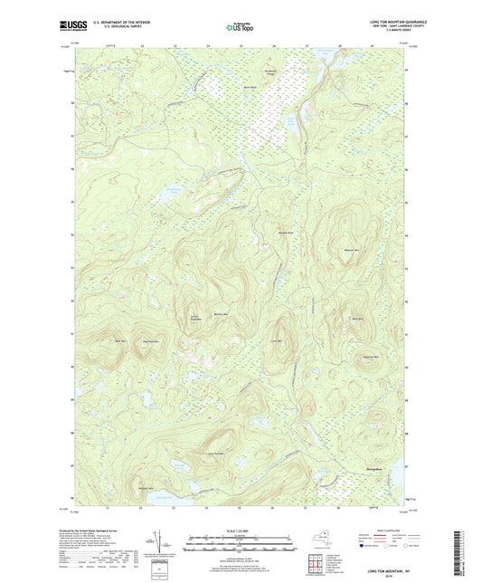 Long Tom Mountain New York US Topo Map Image