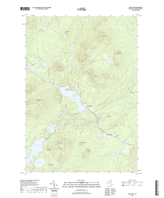Loon Lake New York US Topo Map Image