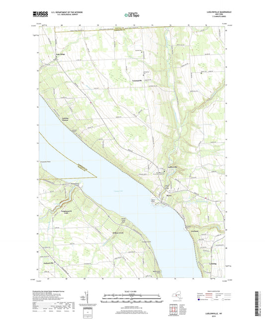 Ludlowville New York US Topo Map Image