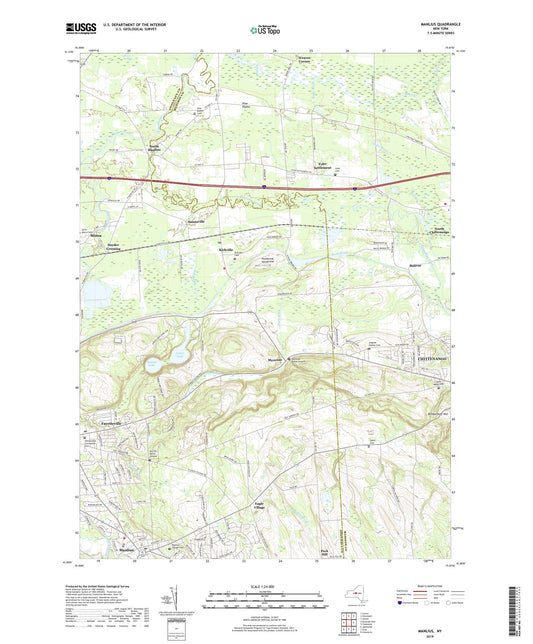 Manlius New York US Topo Map Image