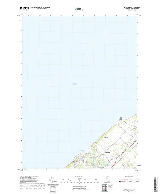 Mattituck Hills New York US Topo Map Image