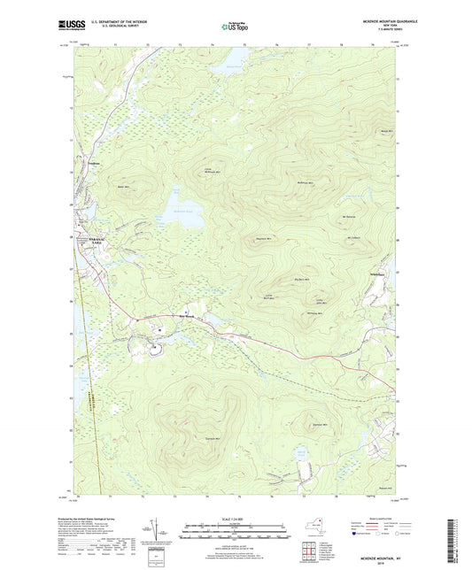 McKenzie Mountain New York US Topo Map Image