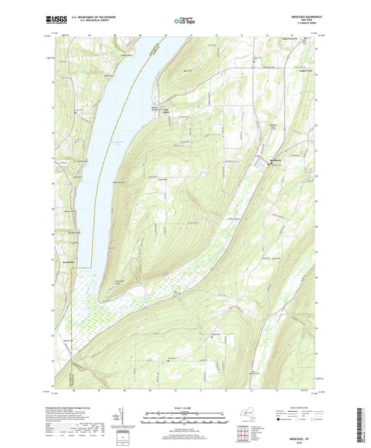 Middlesex New York US Topo Map Image
