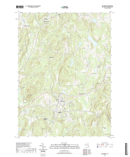 Millbrook New York US Topo Map Image