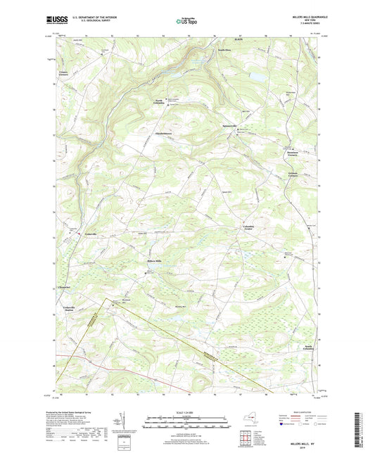 Millers Mills New York US Topo Map Image