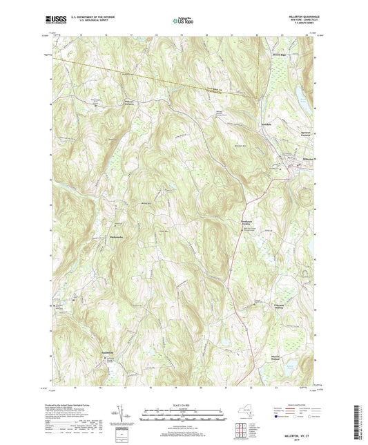 Millerton New York US Topo Map Image