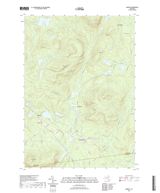 Minerva New York US Topo Map Image