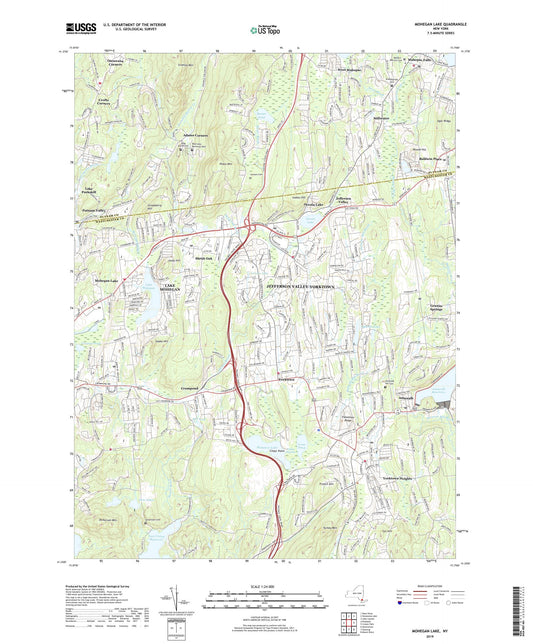 Mohegan Lake New York US Topo Map Image