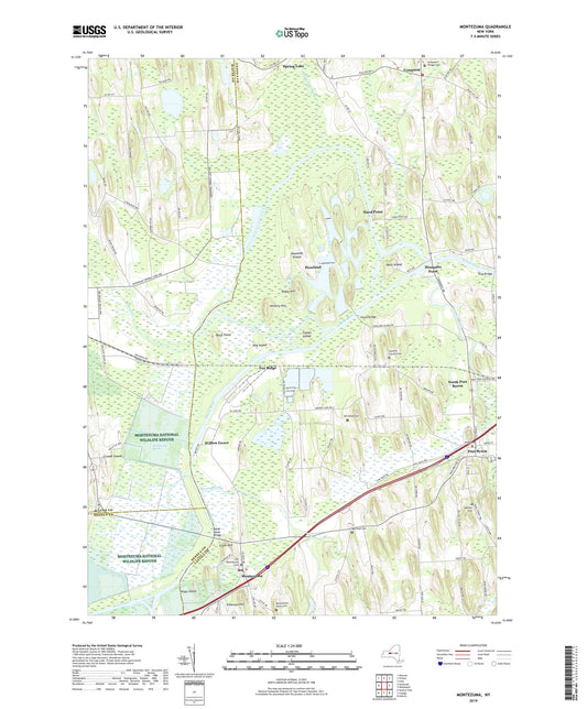 Montezuma New York US Topo Map Image