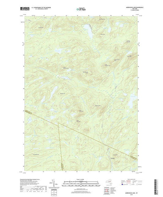 Morehouse Lake New York US Topo Map Image