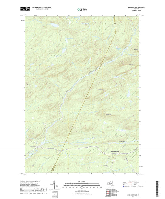 Morehouseville New York US Topo Map Image
