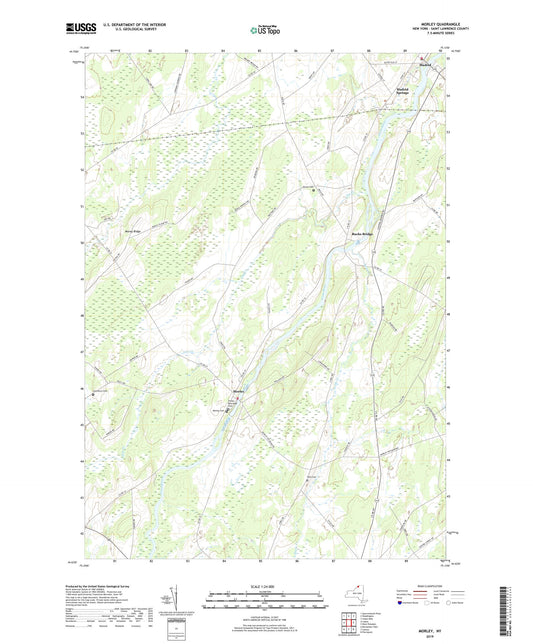 Morley New York US Topo Map Image