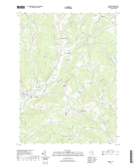 Morris New York US Topo Map Image