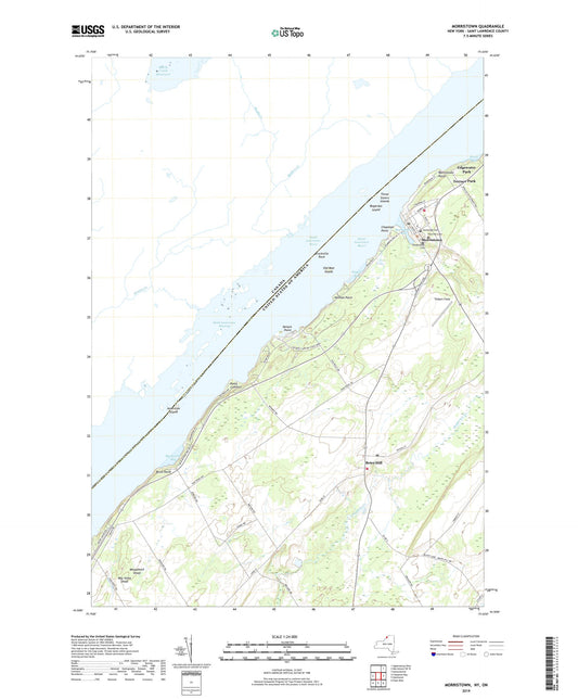 Morristown New York US Topo Map Image