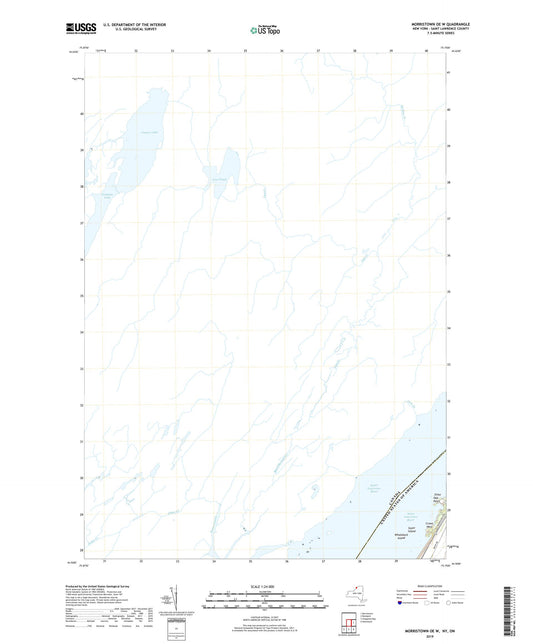 Morristown OE W New York US Topo Map Image