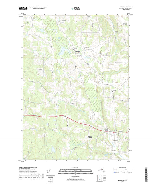 Morrisville New York US Topo Map Image