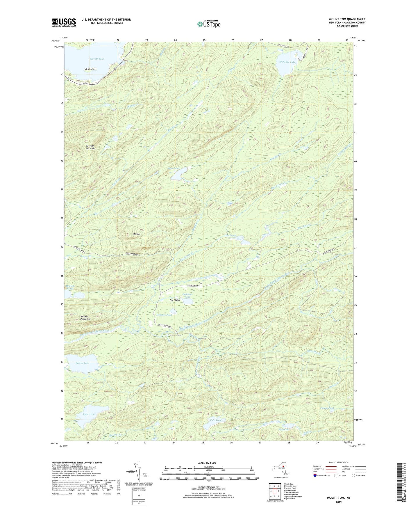Mount Tom New York US Topo Map Image