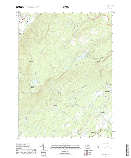 Napanoch New York US Topo Map Image